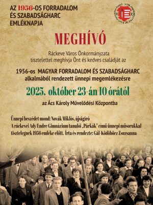 Városi megemlékezés- 2025.október 23.