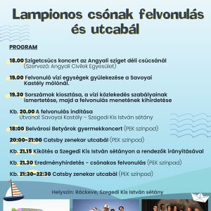 lampionos csónak felvonulás plakátja