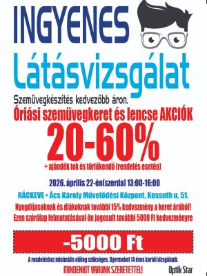 Ingyenes látásvizsgálat