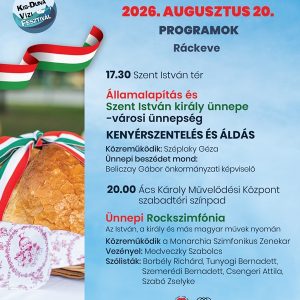 Államalapítás és szet István napi ünnepség plakátja